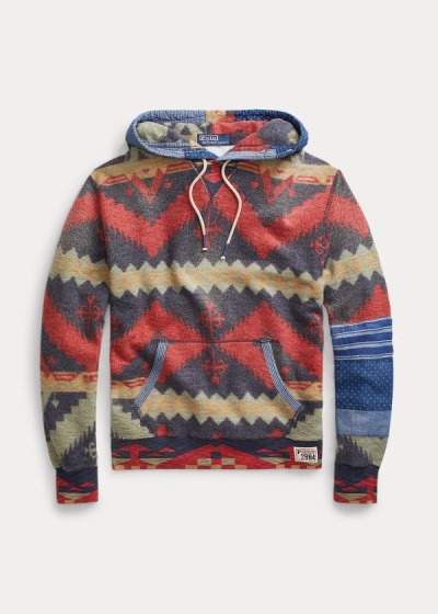 Polo Ralph Lauren Patchwork Fleece Hættetrøje Herre Danmark (XVMQS9510)